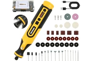 CUPEOHOME Cordless Rotary Tool 7.2V Rechargeable Rotary Tool Kit with 58 Accessories, USB Charging 5 Gear Speed 28000RPM Power Rotary Multi Tool for Engraving, Cutting, Sanding, Polishing and DIY Crafts