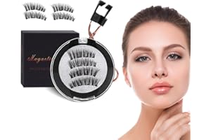 YZHMSZKJ Faux Cils Magnetique, Cils Magnetique Naturel 2 Paires De Cils Réutilisables Sans Eye-liner Aspect Naturel, Kit D'extension De Faux Cils Double 3D 5D Amélioré, Pas Besoin De Colle - 1 Couche
