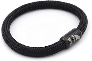 Wind Passion Bransoletka Paracord dla mężczyzn i kobiet - magnetyczna bransoletka dla mężczyzn - bransoletka linowa dla mężczyzn bransoletka na nadgarstek - sznurek bransoletki z zapięciem