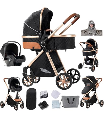 Poussette Tout-terrain Lionelo Mika Plus - Léger 10,9kg, Siège Réversible, Housse UPF50+ - 6 à 48 Mois (22kg Max)