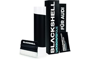 ‎BLACKSHELL Blackshell® Ladekantenschutz Folie passend für Audi A6 Avant | Typ C8 | Bj. 2018-2025 Matt Schwarz - passgenauer Stoßstangenschutz inkl. Set für Folierung