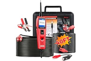 Autel PowerScan PS100 bilkretstestare, med 20 fot kabel, diagnosverktyg för elektriskt system, inbyggd kretsbrytare, lättläst