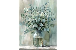 Yaostarart Paint by Numbers for Adults Flowers-Painting by Numbers for Adults,Paint by Numbers Flowers DIY Acrylic Pigment Drawing Paintwork for Home Wall Decor 12x16inch