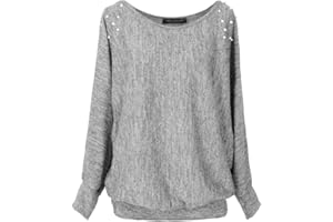 Emma & Giovanni - Sudadera con con Perlas en los Hombros - Mujer