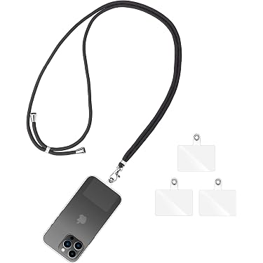 Lot De 2 Lanières De Téléphone Portable Réglables - Cordon Tour De Cou & Poignet - Rose - Pour Hommes Et Femmes