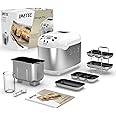 Imetec Zero-Glu Pro, Macchina per Pane, Ciabatte e Panini senza Glutine per Celiaci, Pasta Pizza, Dolci, Marmellate, 20 Progr
