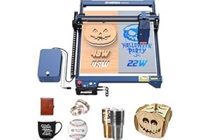 ATOMSTACK MAKER ATOMSTACK A40 PRO Máquina de grabado láser 210 W,con asistencia de aire,corte por láser madera 600mm/s rápido grabado láser,control de aplicación,24W/48W conmutación de una tecla,modo