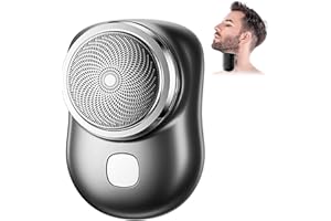 CABLELERA Afeitadora eléctrica portátil Mini Shave, Mini Afeitadora EléCtrica para Hombres, Afeitadora de Bolsillo Portátil, Práctica Afeitadora Eléctrica Recargable por USB, Adecuado para el Hogar