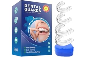 BESELOA Gouttiere Dentaire Bruxisme, Protege Dent Bruxisme, Protecteurs Buccaux, Gouttiere pour Dent Sans BPA, Protege Dent Nuit, pour Arrêter le Bruxisme, Mouth Guard for Grinding Teeth Clenchingg, 4 Pcs