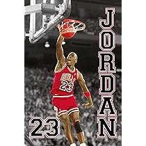 Close Up Michael Jordan - plakat NBA (23 Slam Dunk) (rozmiar 61 cm