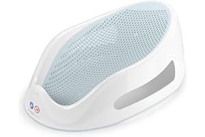 Angelcare - Transat de Bain pour Bébé - Ergonomique et Sécurisant - 0 à 6 Mois - Bleu