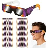 QIWEI Gafas para Eclipse Solar QW-SOZ2, Montura de Cart&oacute;n, EN ISO 12312-2:2015