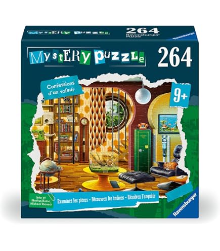 Ravensburger Mystery Puzzle 264 Pezzi - "Il Fuoco Perduto" Gioco Investigativo Per Bambini Dai 9 Anni