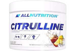 ‎ALLNUTRITION ALLNUTRITION Citrullin-Malat-Pulver Aminosäuren L-Citrullin - Proteinreiche Diätunterstützung für effizienteres Training - Energieschub reduziert Müdigkeit - 200 g Cola-Zitrone