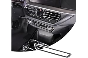 DIYUCAR Copertura adesiva in plastica ABS per pulsante del controllo del volume dell'auto, compatibile con accessori interni 1 2 serie F40 F44 2020-2024 (fibra di carbonio)