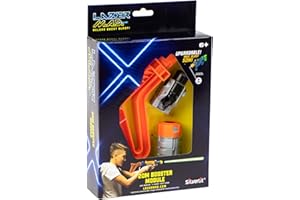 SILVERLIT LAZER M.A.D - Kit Accessoire Laser Game - 1 Crosse, 1 Silencieux (Portée +20M) et 1 Pointeur Laser - Jouet compatible avec les blasters LAZER M.A.D