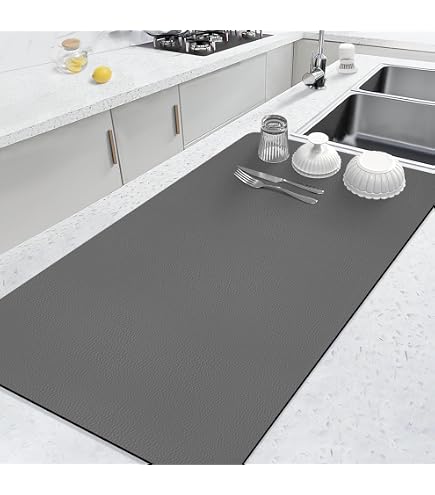 thumbnail image 2 of LOPNUR Kitchen Dish Drying Mat 18x16 - Super Absorbent Diatomite Counter Mat With Anti-Slip Rubber Backing 2 of 13