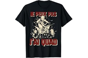 LES MARCHANDISES DE FÊTE DES PÈRES CO. Tee shirt quad homme vetement enfant moto cross j'peux pas T-Shirt