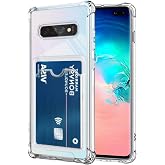 Samsung Galaxy S10 Plus Kapak Kamera Korumalı Kartlıklı Darbe Emici &Ouml;zellikli Şeffaf Silikon Kılıf