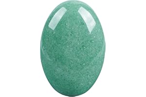 Lovionus89 Grünes Aventurin Sorgensteine,Natürliche Oval Palme Tasche Heilkristall Massage Spa Energiestein