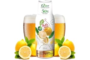 FruttaMax Sugar-Free Lemon Beer Syrup – 50% Real Fruit | Low-Calorie Drink Syrup for Soda Makers, Cocktails & Desserts – 500ml