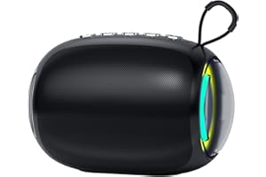 BONBELONG Enceinte Bluetooth Portable avec Une autonomie de 24 Heures, Bluetooth 5.3 Bass Shock, adaptée aux dîners en Famille, aux fêtes en Plein air et aux Sports.