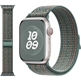 EWEC Apple Watch Uyumlu Nylon Loop Kumaş Kordon - 49mm/46mm/45mm/44mm/42mm/41mm/40mm/38mm Uyumlu - Apple Watch SE &amp; Ultra 3/2