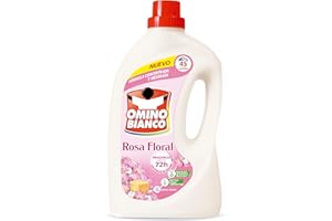 Omino Bianco Detergente Líquido Rosa Floral 45 Dosis, 1800ml