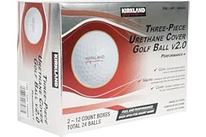 KIRKLAND Signature Balle de Golf en Uréthane à 3 Pièces, Blanc, 4,3 cm, 1 Paquet de 1 Balle