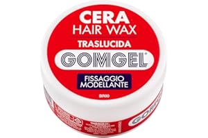 Gomgel Cera per Capelli Traslucida, Fissaggio Modellante 75 ML