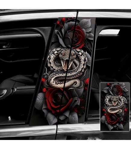 Adesivi Per Montante B Auto - 2 Pezzi In PVC, 24x46 Cm, Decorazione Resistente Alle Intemperie, Personalizzazione