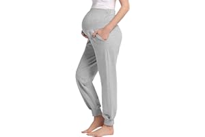 JOYARIA Damen Umstandshose Jogginghose Lang Schwangerschaft Schlafanzug/Pyjama/Yoga Hose