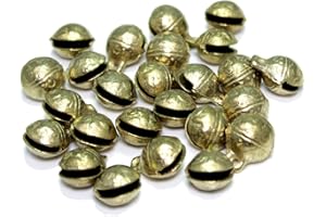 Kleenes Traumhandel® Messing Schellen Glöckchen mit chinesischen Schriftzeichen (25, 16 mm)