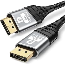 Cavo DisplayPort A HDMI 4K@30Hz, 1.8m, Unidirezionale, Con Schermatura E Trecciatura In Nylon, Per Gaming E Monitor Multipli