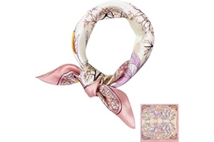 ZhaoCo 100% naturalny jedwab morwowy kwadratowy szalik graficzny nadruk 53 * 53 cm średnia lekka głowa włosy szaliki na szyję chusty dla kobiet