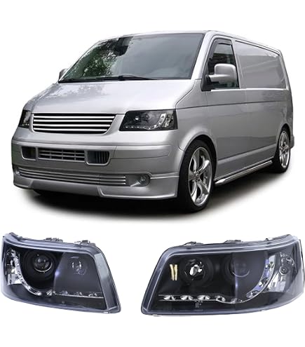Phares Compatibles VW Crafter 2E 04/2006-05/2013 - Kit Gauche Et Droite Avec Réglage électrique