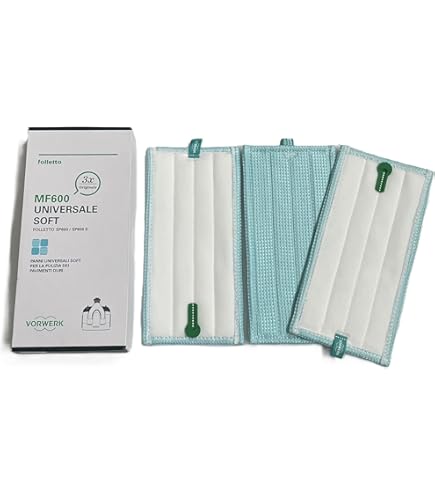 3 Panni Originali Parquet Per Lavapavimenti Folletto Vorwerk MF600-600S - Foto 13