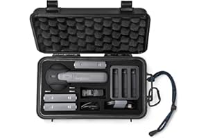 LEKUFEE Tragbarer Wasserdichter Hartschalenkoffer für Insta360 X5,Insta360 X4,X3 Action-Kamera und Zubehör (Nur Koffer)