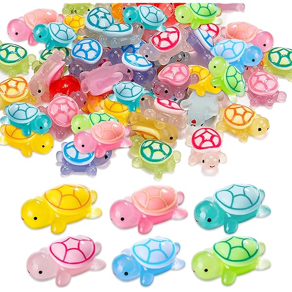 10 Stück Leuchtende Schildkröten Figuren - Magische Nachtlichter Für Deko & Garten