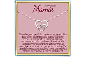 TEMULNEE Belle Fille Collier Maman Cadeau Soeur de Coeur Meilleure Amie Mamie Tata Niece Marraine Demande Filleule Cousine Copine ATSEM AESH Nounou Maitresse Institutrice Maternelle Bijou Idee Original Noel