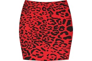 WearAll - Imprimé Extensible elastiqué Jersey Court Mini-Jupe Moulant - Jupes - Femmes - Tailles 36 à 42