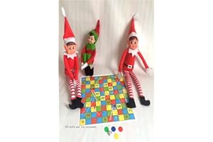 ELF FUN CLUB Elf Snakes and Ladders called Candy Canes and Ladders Prop Accessories Props Ideas Joke Christmas Decoration