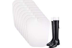 Bememo 8 Pezzi Inserti di Stivali Shape Forma Supporti di Stivali Alti per Donne e Uomini (Trasparente, 12 Pollici)