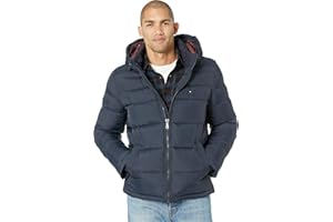 Tommy Hilfiger Płaszcz puchowy Mężczyźni Insulated Midlength Quilted Puffer Jacket With Fixed Hood