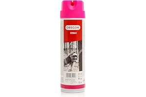 Oregon - Spray de Marquage Forestier Rose Fluorescent, Bouteille de 500 ml, Dure jusqu'à 2 ans, Séchage Rapide (519441)