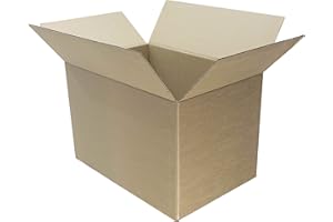 MEGAZOO Scatoloni 40x30x30 cm - 20 Pezzi - Scatole di Cartone a Onda singola - Imballaggi per Spedizione e Trasloco - molto resistente