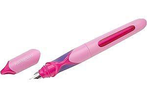 ‎OFFICE POINT GERMANY office point germany Füllhalter EXACT | Füller für Kinder, Füllfederhalter, Schreiblernfüller inkl. 2 Tinten Patronen | ergonomische Griffzone | pink