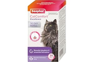 Beaphar - CatComfort Excellence Refill - Optimises Feelings of Reassurance & Well-Being - Promotes Multi-cat Harmonious Living - For Use with CatComfort Excellence Diffuser - Lasts Up To 30 Days