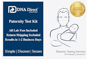 DNA Direct Solutions DNA Direct Paternity Test Kit - All Lab Fees & Shipping to Lab Included - Results in 2 Business Days