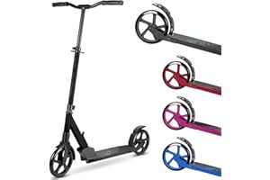 BOLDCUBE Big 2 Wheeler | Scooter for Kids & Teens Ages 7+ Years | Play & Commute | Front Suspension Fit with 200MM Wheels | Height Adjustable 86 to 111 cm